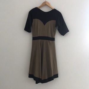 Western Dress in Camel/Black by Whiskey Dog Wares